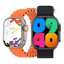 Smartwatch W69+ Plus Ilha Dinamica Amoled Nfc Gps +3 Brindes