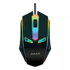 Mouse Gamer V01 Usb Com Fio Para Notebook Pc Ambidestro