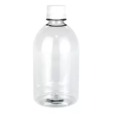 1 Frasco Pet Plástico 500ml Com Tampa Lacre Embalagem Mod1