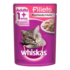 Alimento Whiskas 1+ Whiskas Gatos S Para Gato Adulto Todos Los Tamaños Sabor Fillets Parrillada Mixta En Sobre De 85g