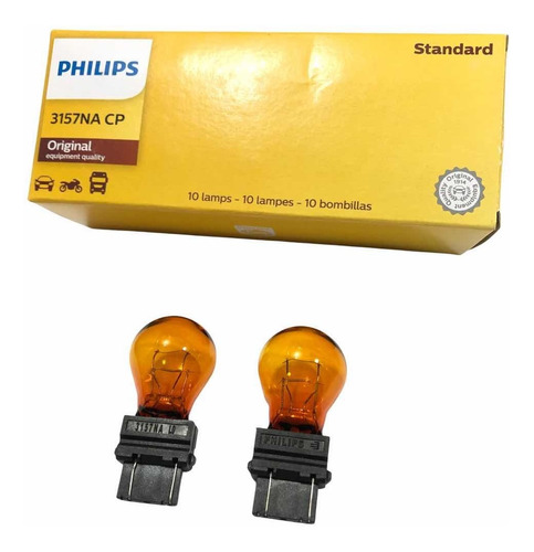 Set 2 Focos Halgeno 12v Philips Original 3157 mbar T25 Foto 9