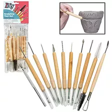 Sculpt Pro Pottery Tool Kit - 11-piece 21-tool Beginner's Cl