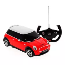 Auto Convencional A Control Remoto Rastar Cooper S Mini 1:14 Rojo