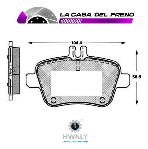 Pastilla Freno Trasera Mercedes-benz Slk 200 2.0 2011-2015 Foto 3