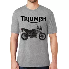 Camiseta Moto Triumph Tiger 800 Xrx Branca 2016