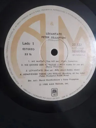 Peter Frampton - ¡Levántate! - vinilo 1980