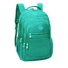 Mochila Feminina Escolar Bolsa Grande Novidade Estilo Rebec Cor Verde-claro Desenho Do Tecido Liso