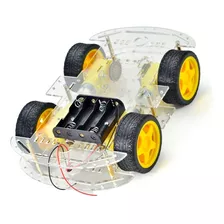 Kit Chassi Duplo 4wd Rodas Robótica Carro Robô Arduino - Nfe