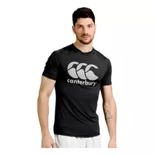 Remera Canterbury Running Hombre Dublin Negro Cli