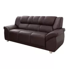 Sillon 3 Cuerpos Sofa Córdoba Pu Marrón