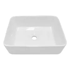 Lux Sany 216 Lavabo Rectangular Cerámico Blanco Sobreponer 