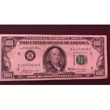 Billete De 100 Dólares Año 1969 Series A