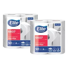 Papel Higiénico Elite 50mts 4rol. Pack Bolson 12pack 6607 