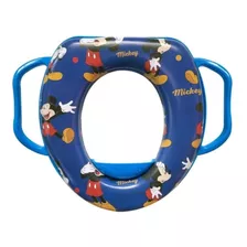 Reductor Acolchado Bizcocho Inodoro Baño Niños Azul Disney