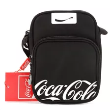 Bolsa Coca Cola Transversal Alça Lateral Bag Espaçosa Moda