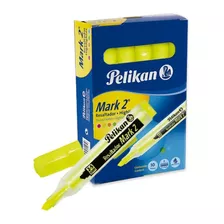 Resaltador Pelikan Mark 2 Fluo X 10 Unidades V/colores Color Amarillo
