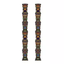 Beistle S50467az2 Totem Articulado Tiki 2 Piezas, Multicolor