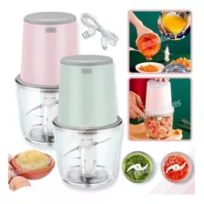 Mini Picadora Multiprocesadora Choper Cocina Portátil Vidrio