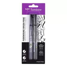 Tombow Fudenosuke Brush Pen Marcadores X 2 