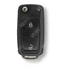 Carcasa Llave Volkswagen Amarok 2 Botones Sellada Logo Negro