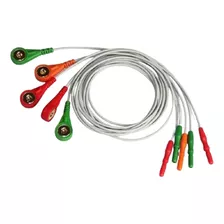 Cable Contec Ecg Ekg De 3 Canales, 5 Cables, Tlc9803