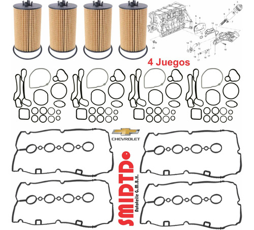 4 Jgos Ligas Radiador Filtro Junta Saturn Astra 2008 Foto 3