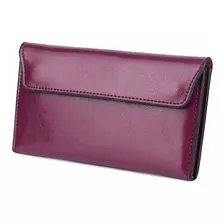 Cartera De Mano Celular Premium Piel Genuina Bolsa Para Dama