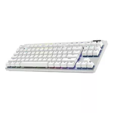 Teclado Logitech G Pro X Tkl Lightspeed Inalámbrico Gx Brown Color Del Teclado Blanco