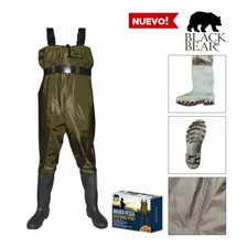 Wader Pesca Black Bear Alta Calidad, Por Tallas, Etk