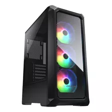 Chasis Cougar Archon 2 Rgb Negro Vidrio Templado Fans Argb