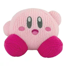 Tomy Nuiguru Knit Kirby Plush - Waving Kirby Plushie - Plush