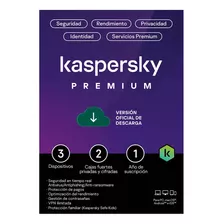 Kaspersky Premium 3 Dispositivos 1 Año