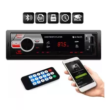 Rádio Automotivo Mp3 E-tech Light Bluetooth Usb Auxr Sd Card