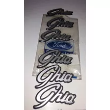 Emblema Escrito Ghia Original Ford Escort Versailles Del Rey