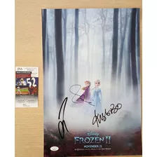 Frozen 2 Poster Autografado Com Certificado De Autenticidade