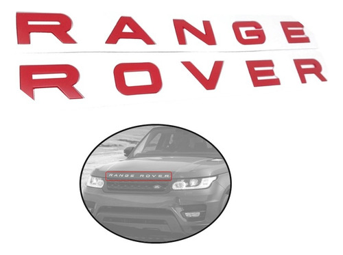 Emblema Letras Para Cofre R4nge Rover Rojo Varios Modelos Foto 2