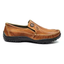 Sapatilha Mocassim Masculina Couro Legítimo Conforto Total