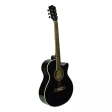 Guitarra Acústica Deviser L-706 Para Diestros Black Brillante