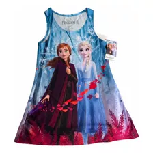 Frozen Il Disney Vestido Solero Infantil Talle 4/5 Importado