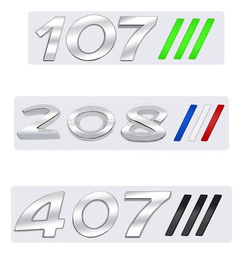 For Peugeot 107 206 207 301 308 5008 508 Insignia Sticker Foto 3