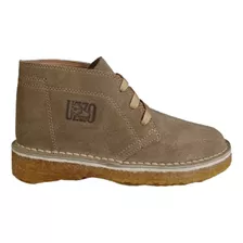 Bota Uzzo Chavito Cuero Gamuzado Suela Crep 34 Al 40