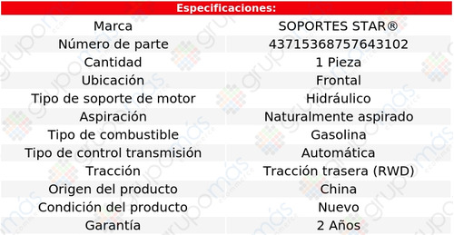 Soporte Motor Frontal S Star Gs300 3.0l 6 Cil 1994_1996 Foto 2