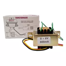 Transformador De Força Pri 110v / 220v Sec 0 + 6v 800ma