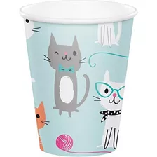 Vasos De Fiesta Para Gatos Creative Converting, 24 Unidades