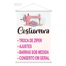 Banner Costura Costureira 70x50cm