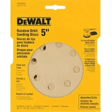 Papel De Lija Dewalt Dw4307 Orbital Aleatoria De Gancho Y Bu