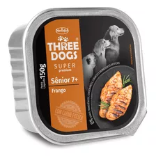 Alimento Perros Senior 7+ Three Dogs Pate De Pollo 150gr. Np