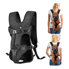 Mochila Bolso Transportador Para Mascotas Perros Ajustable M