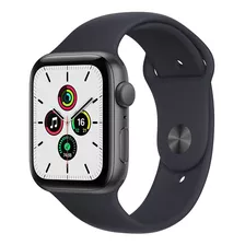 Apple Watch Se 44mm Caixa De Alumínio Cinza-espacial Pulseira Esportiva Meia-noite