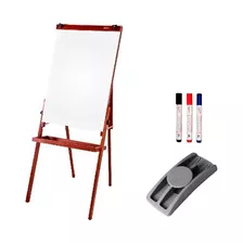 Cav. Flip Chart Qdo Bco Mogno 2515 + 1 Apagador + 3 Marcador